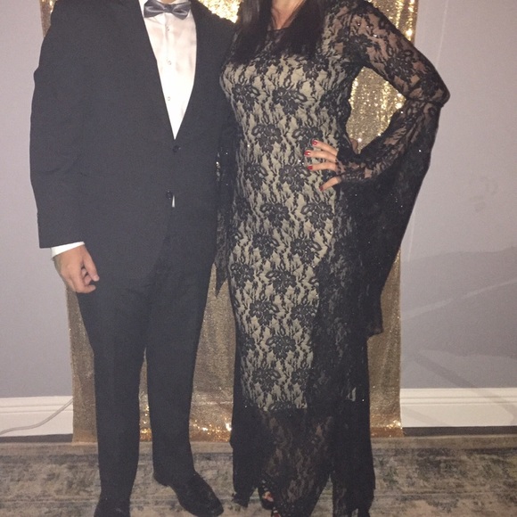 morticia addams fancy dress plus size